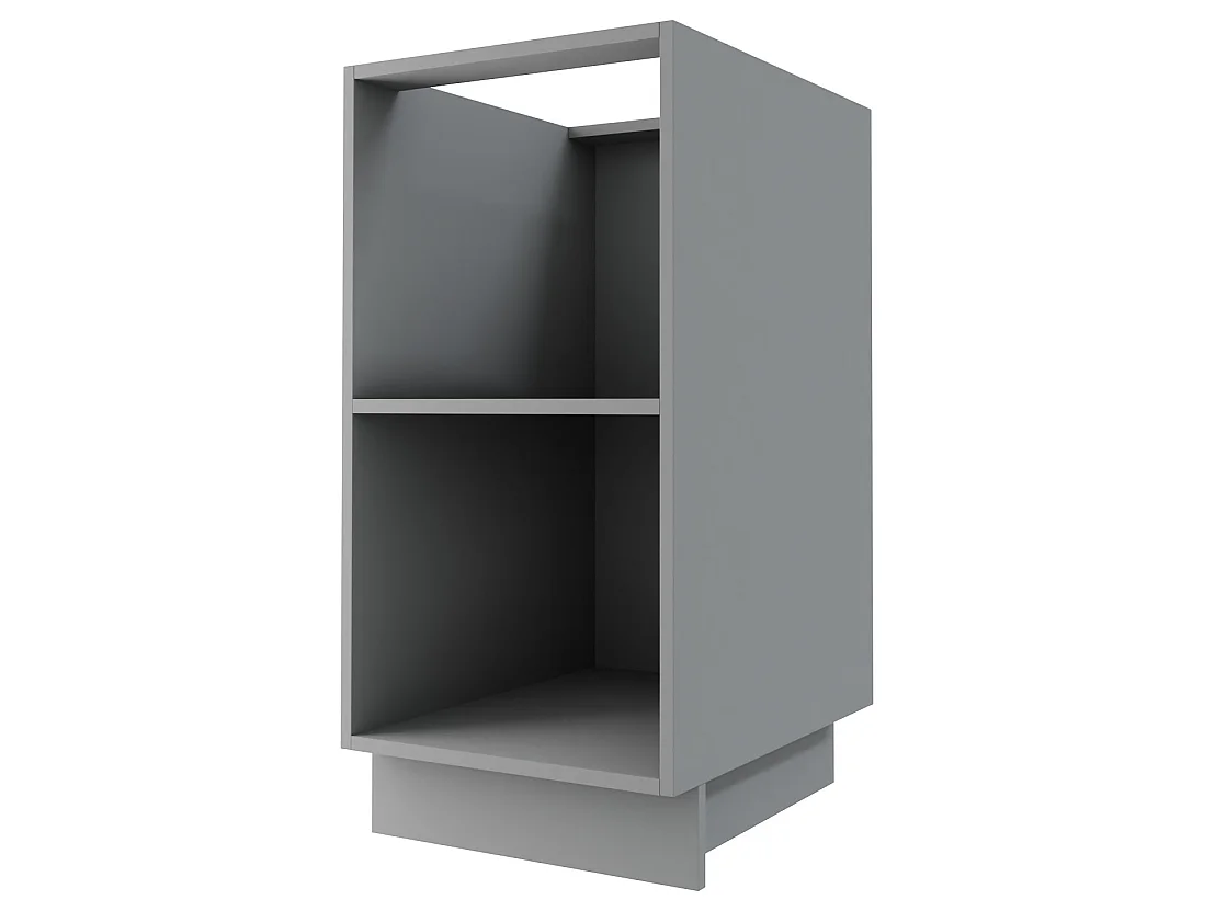 KÜCHENUNTERSCHRANK Essen D1D/20 Graphit Hochglanz / Grau Matt 20 / 50 / 82cm