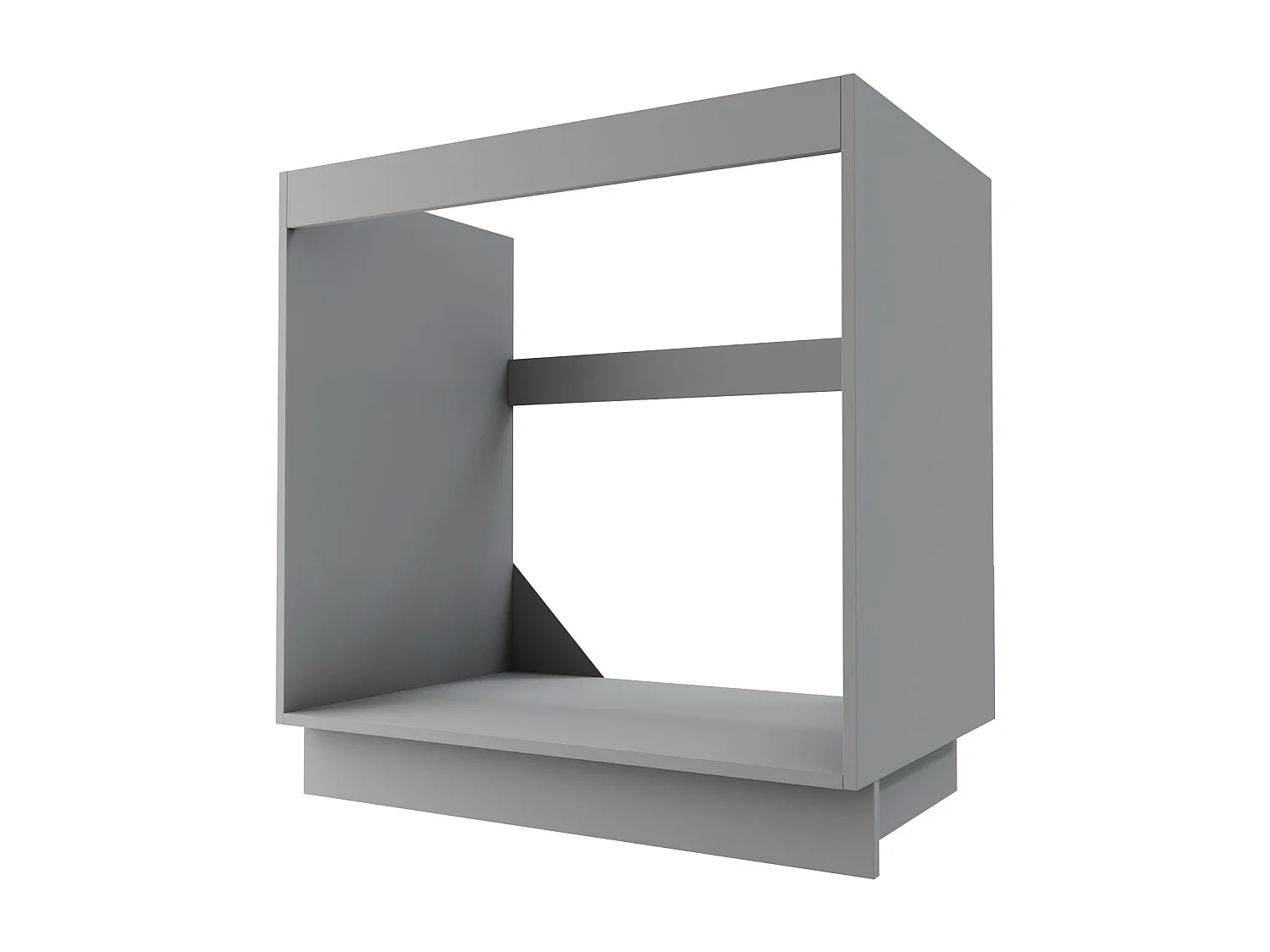 SPÜLENUNTERSCHRANK Essen D8Z/80 Grau Hochglanz / Grau Matt 80 / 50 / 82cm