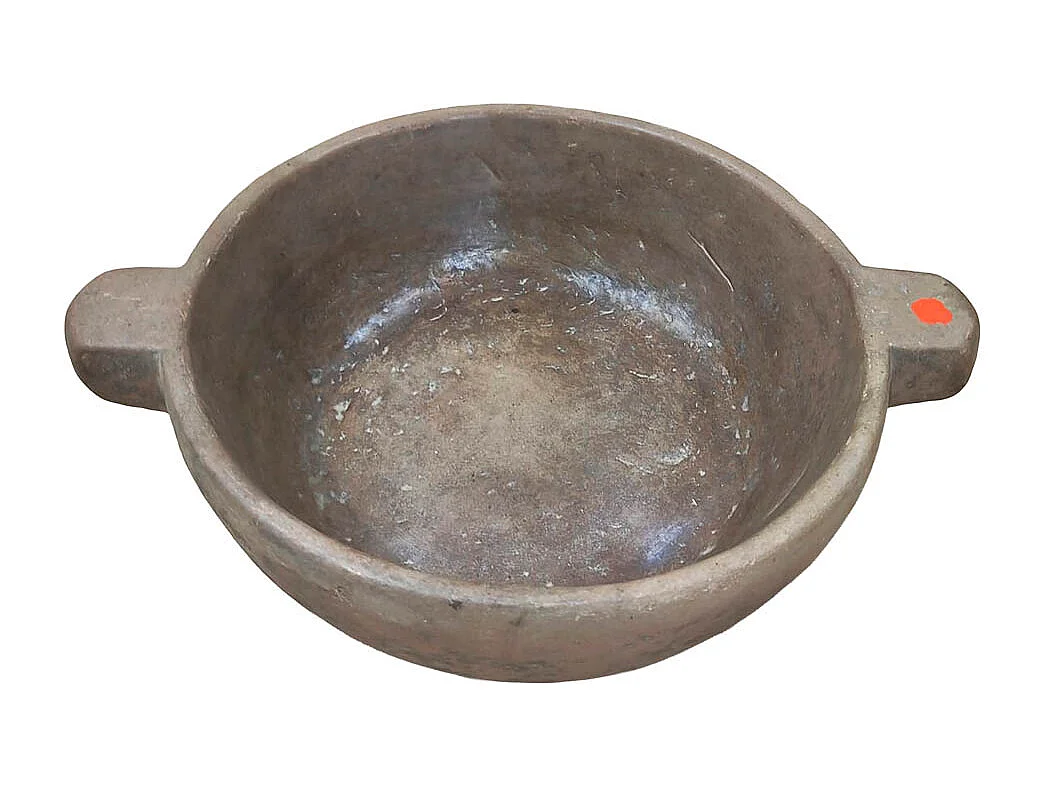 Bol vintage marron 36 x 36 x 43 cm hauteur