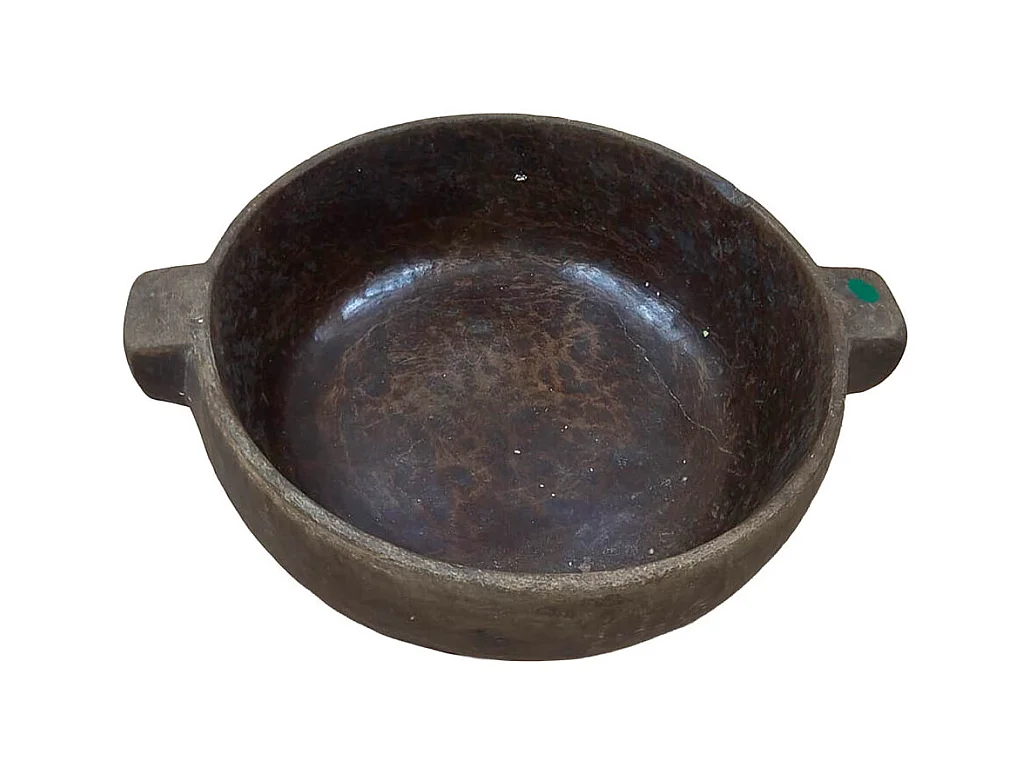 Taça vintage castanha 36x36x44 cm