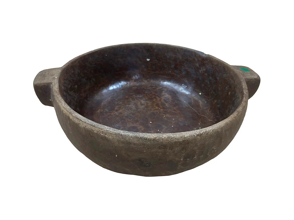 Taça vintage castanha 36x36x44 cm