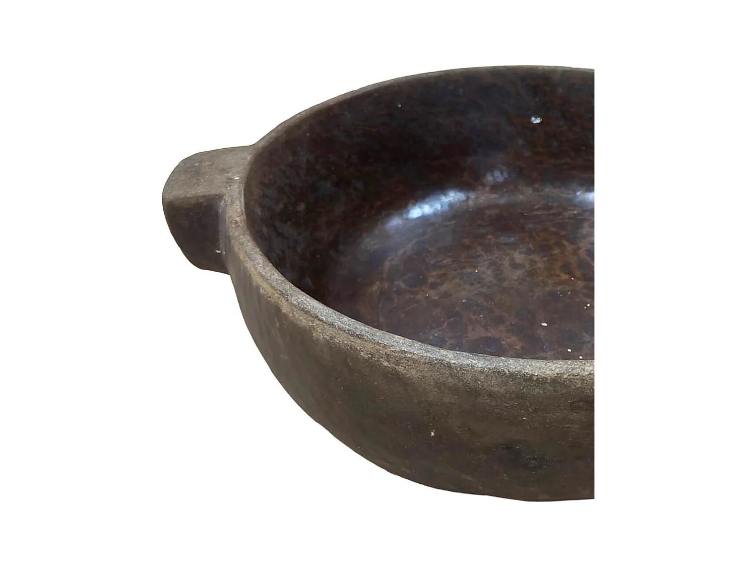 Taça vintage castanha 36x36x44 cm