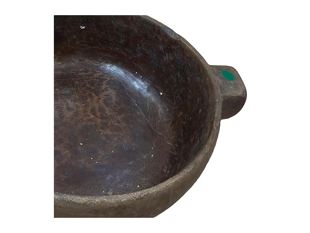 Taça vintage castanha 36x36x44 cm