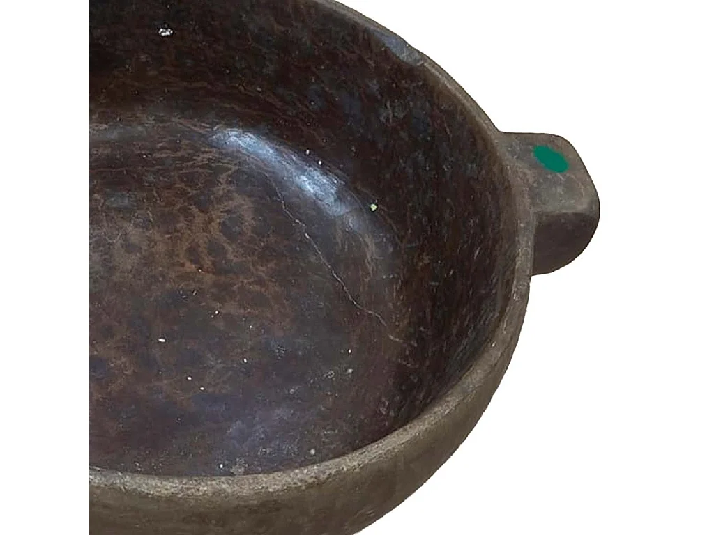 Bol vintage marron 36 x 36 x 44 cm hauteur