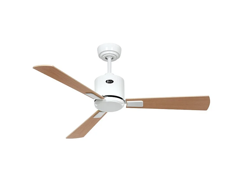 eco neo III 103, ventilateur sans lumière, corps blanc avec pales en érable et hêtre, casafan