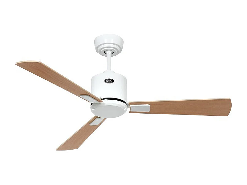 eco neo III 103, ventilateur sans lumière, corps blanc avec pales en érable et hêtre, casafan