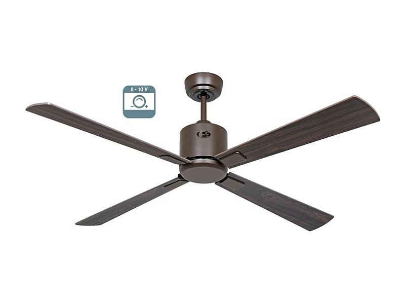 eco neo III 132 ventilateur, corps en marron avec pales en noyer et cerisier sans lumière, casafan