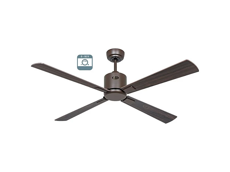 eco neo III 132 ventilateur, corps en marron avec pales en noyer et cerisier sans lumière, casafan
