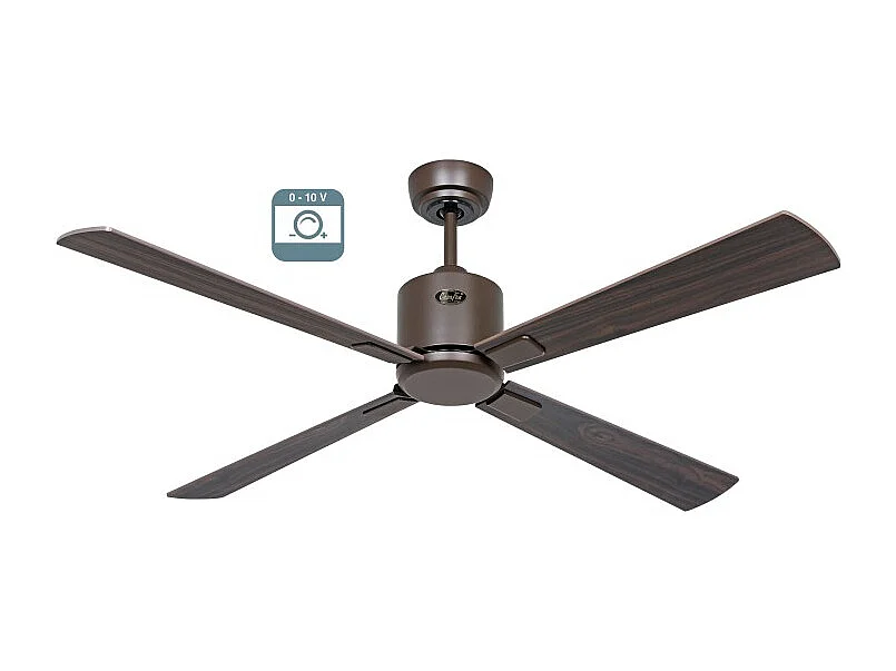 eco neo III 132 ventilateur, corps en marron avec pales en noyer et cerisier sans lumière, casafan