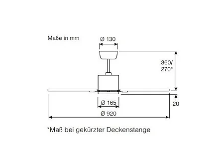 eco neo III 92, ventilateur wi-fi sans lumière, corps en acier brossé, pales wengé et grises, casafan