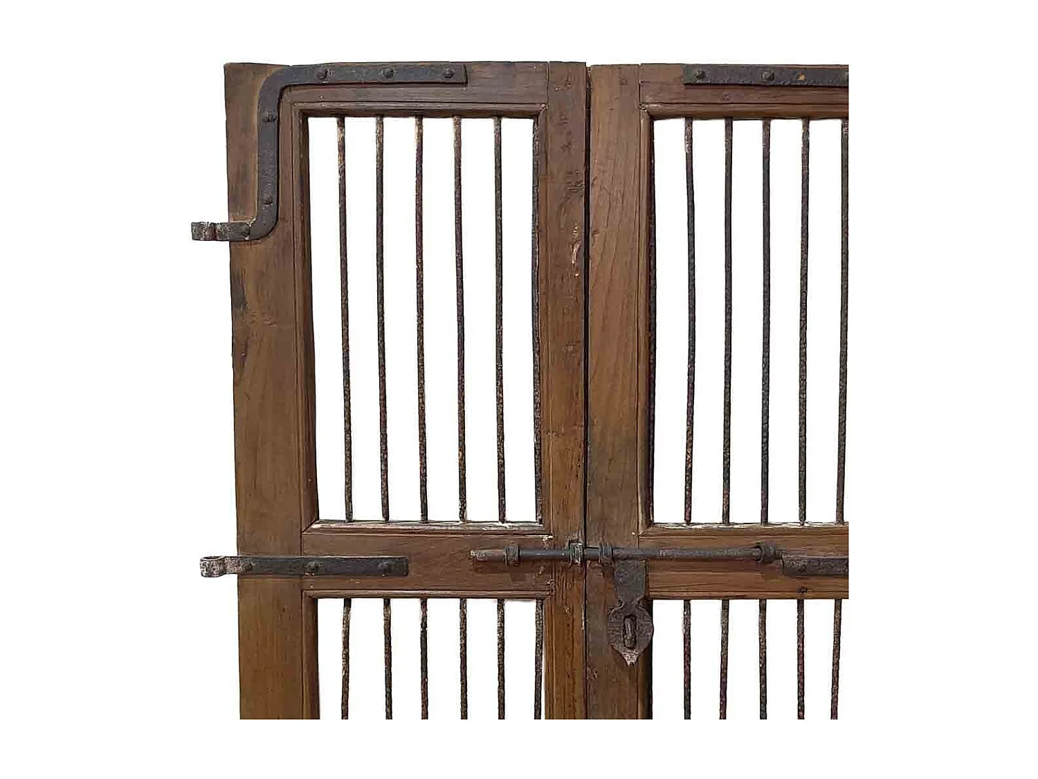 Porta de madeira artesanal castanha 96x4x170 cm