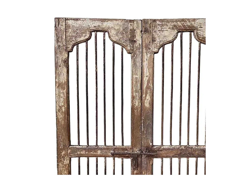 Porta de madeira artesanal castanha 99x4x185 cm