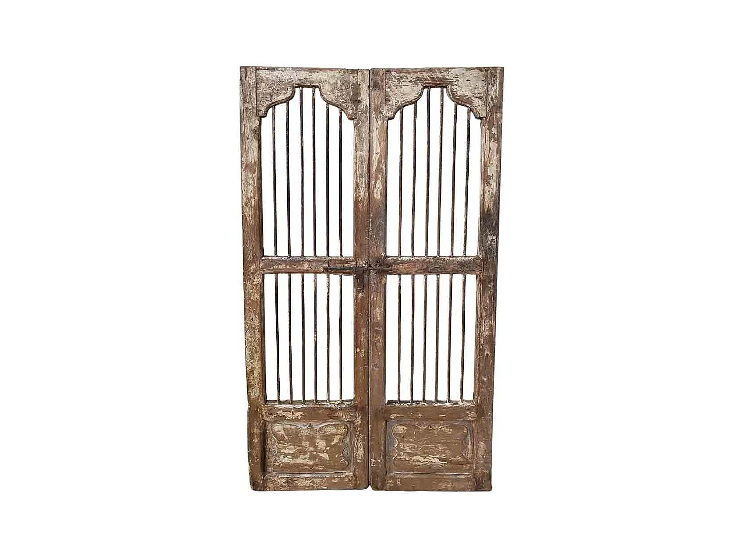 Porta de madeira artesanal castanha 99x4x185 cm