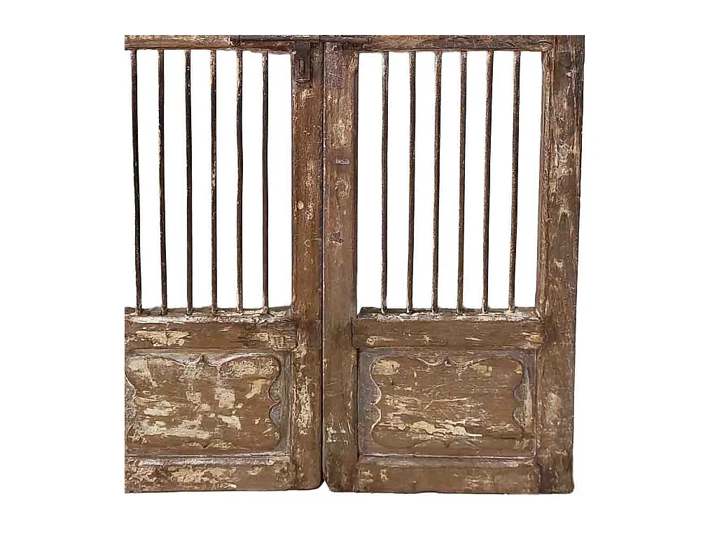 Porta de madeira artesanal castanha 99x4x185 cm