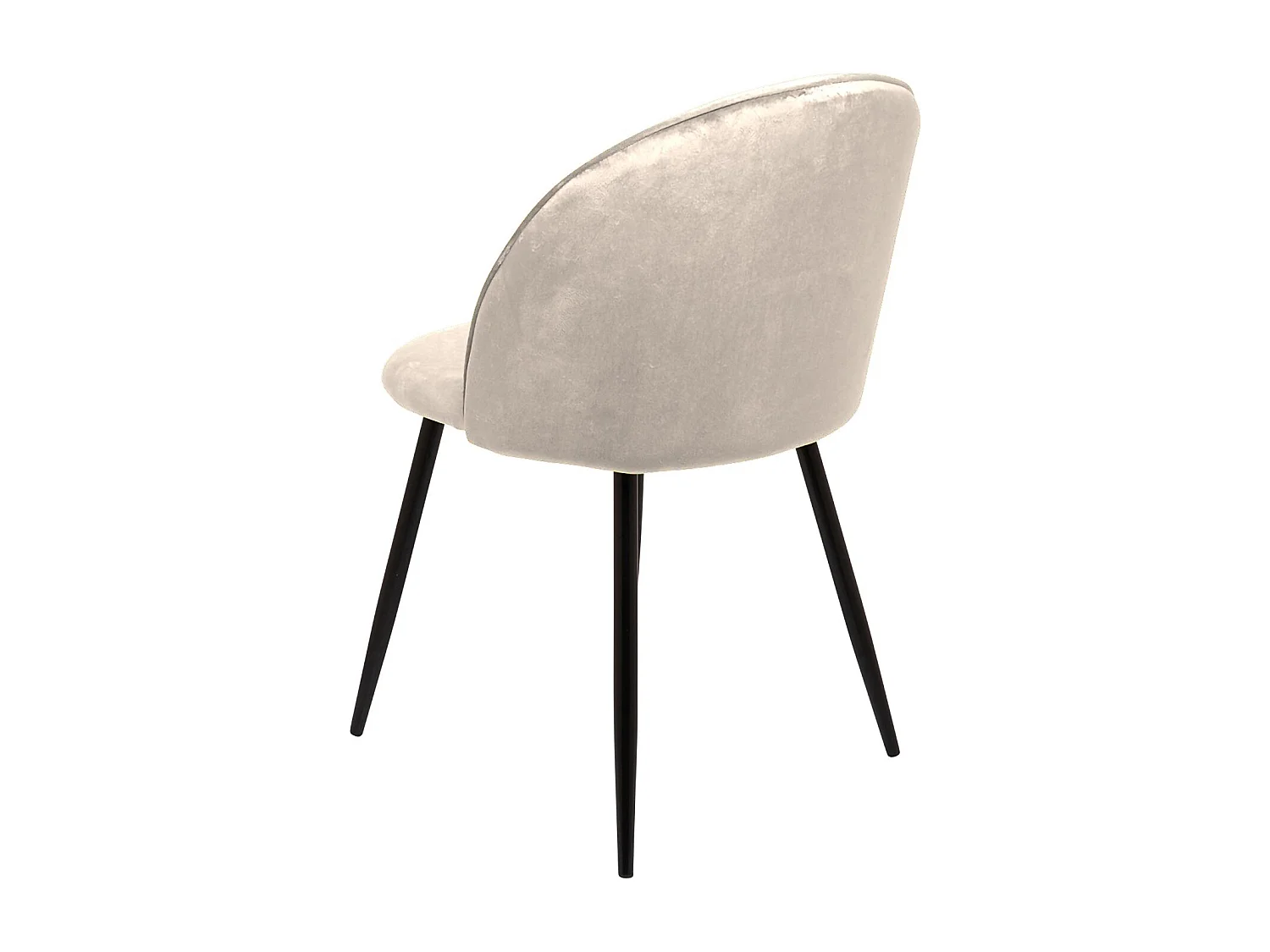 Chaise Achito, 4 chaises, Noir