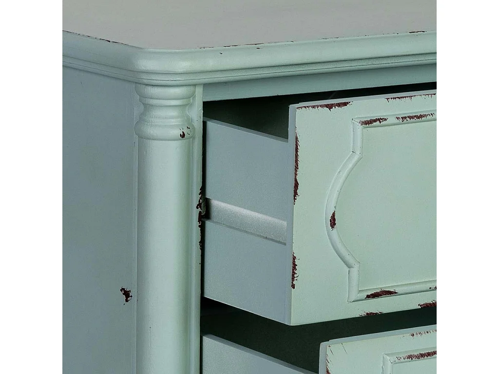 Mesita de noche de Madera de 2 cajones 50x36x55h cm