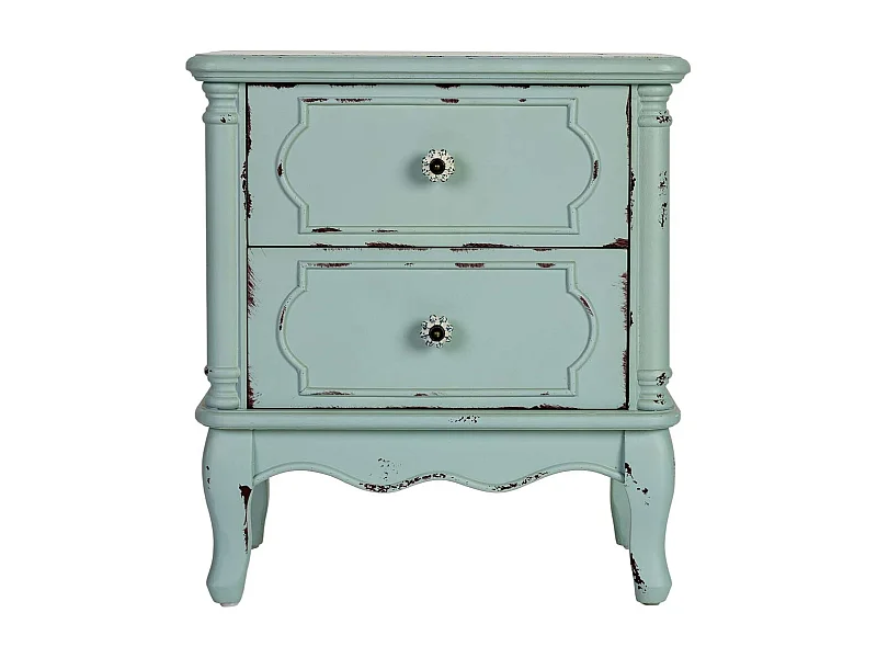 Mesita de noche de Madera de 2 cajones 50x36x55h cm