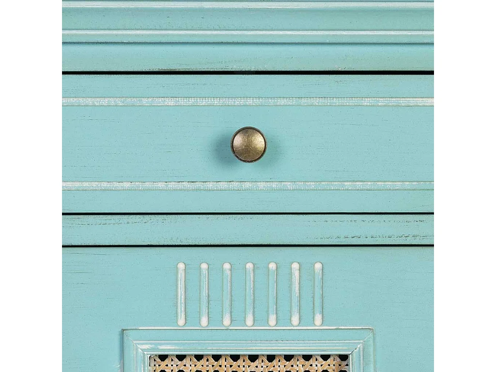 Table de chevet en bois avec 1 porte et 1 tiroir 50x36x66,5 h