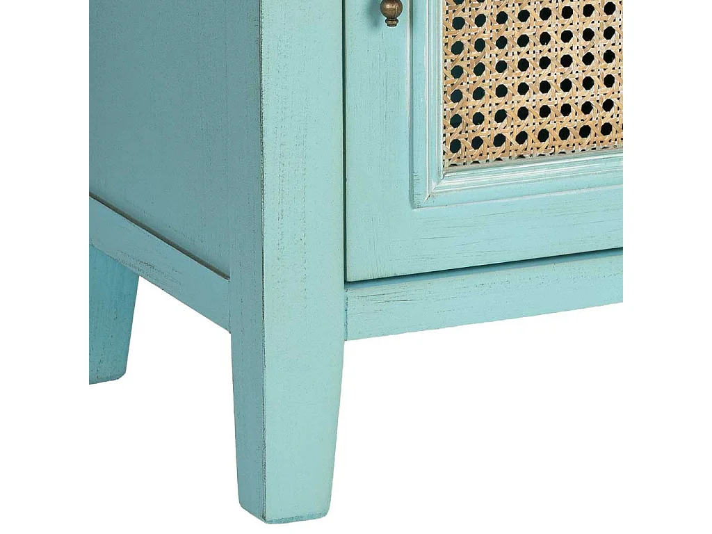Comodino in legno con 1 anta e 1 cassetto 50x36x66,5h cm