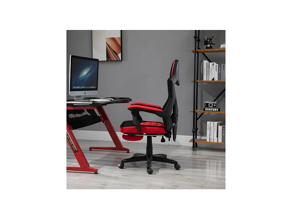 Fauteuil gaming inclinable OPTIMUS KING rouge noir