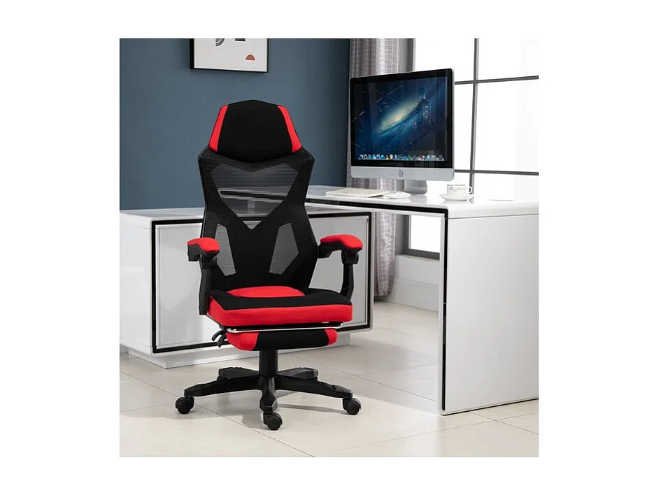Fauteuil gaming inclinable OPTIMUS KING rouge noir