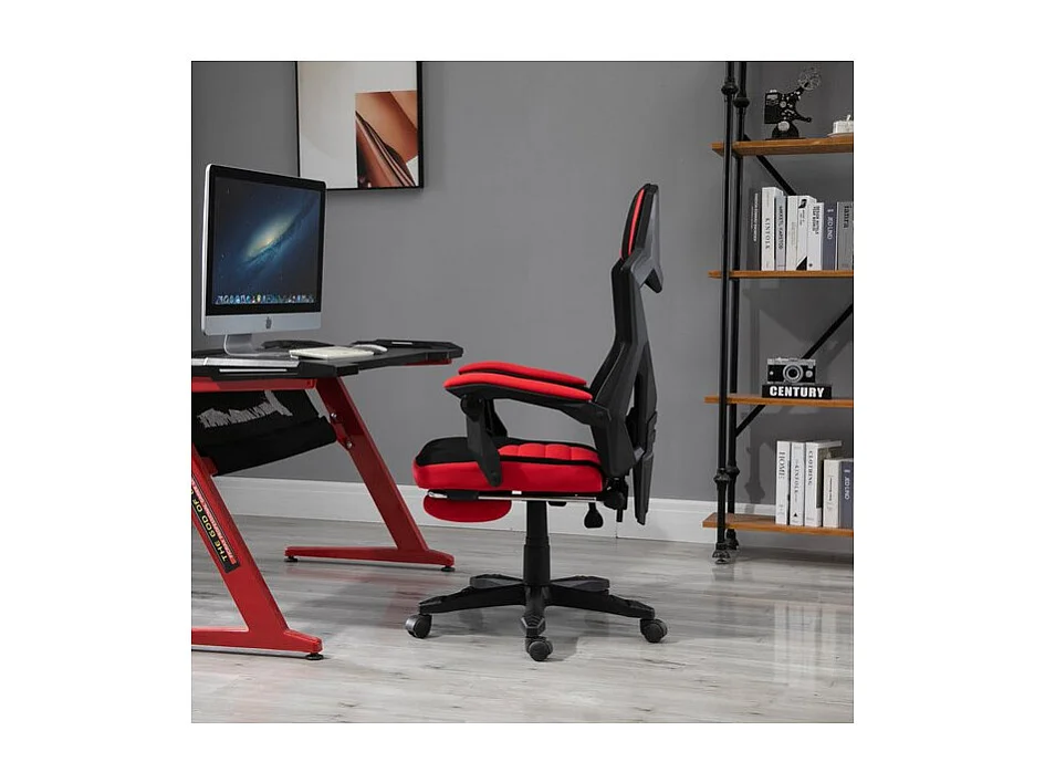 Fauteuil gaming inclinable OPTIMUS KING rouge noir
