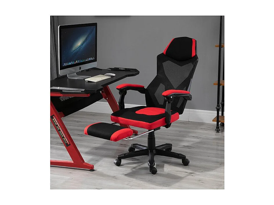 Fauteuil gaming inclinable OPTIMUS KING rouge noir