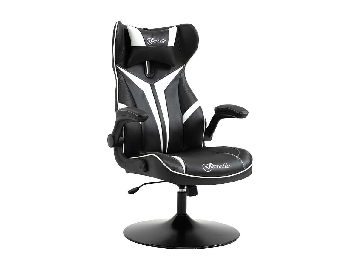 Fauteuil gaming AYRTON noir et blanc