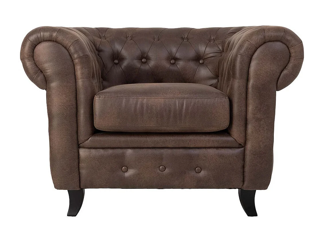 Sillón castanho 110x81x77cm