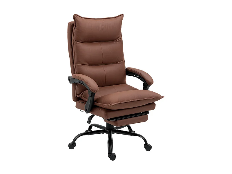 Fauteuil de bureau massant chauffant JANUO marron et noir