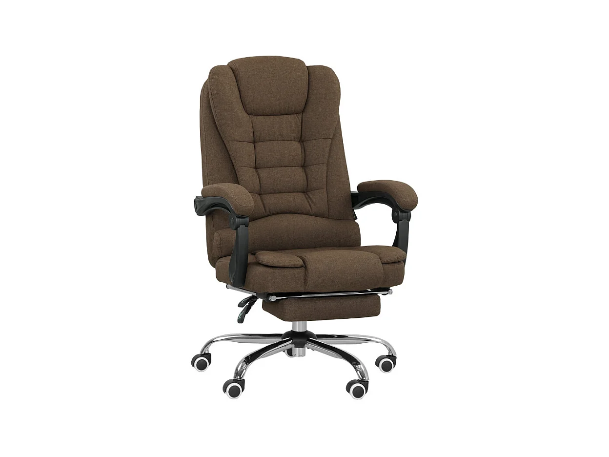 Fauteuil de bureau manager dossier inclinable HARRISON lin beige