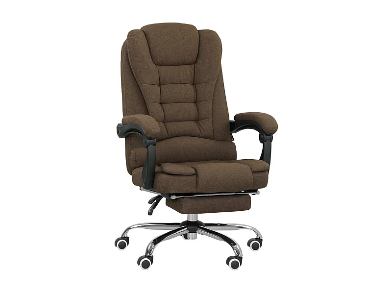 Fauteuil de bureau manager dossier inclinable HARRISON lin beige