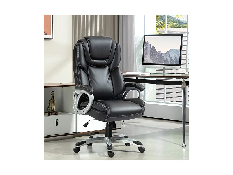 Chaise de bureau direction bascule RICCARDO noire