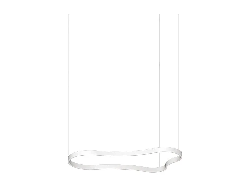 WAVES-2 SP, Suspension en métal blanc, Ideal Lux