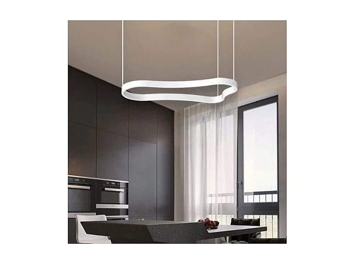 WAVES-2 SP, witte metalen hanger, Ideal Lux