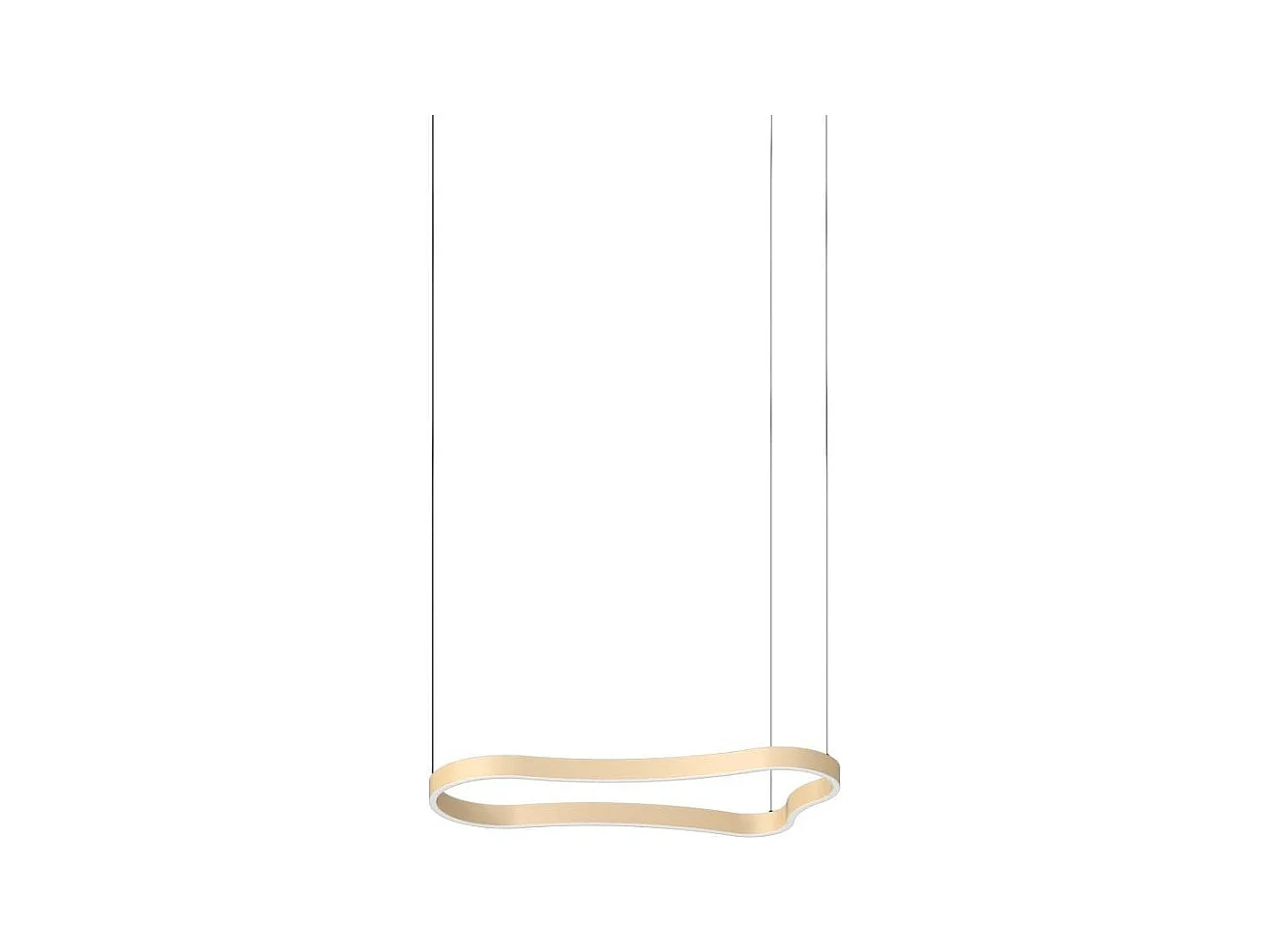WAVES-1 SP, Suspension en métal doré, Ideal Lux