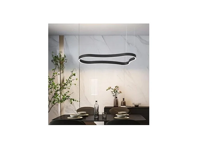 WAVES-3 SP, Suspension en métal noir, Ideal Lux