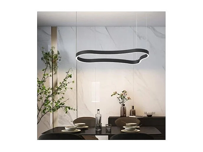 WAVES-3 SP, Suspension en métal noir, Ideal Lux