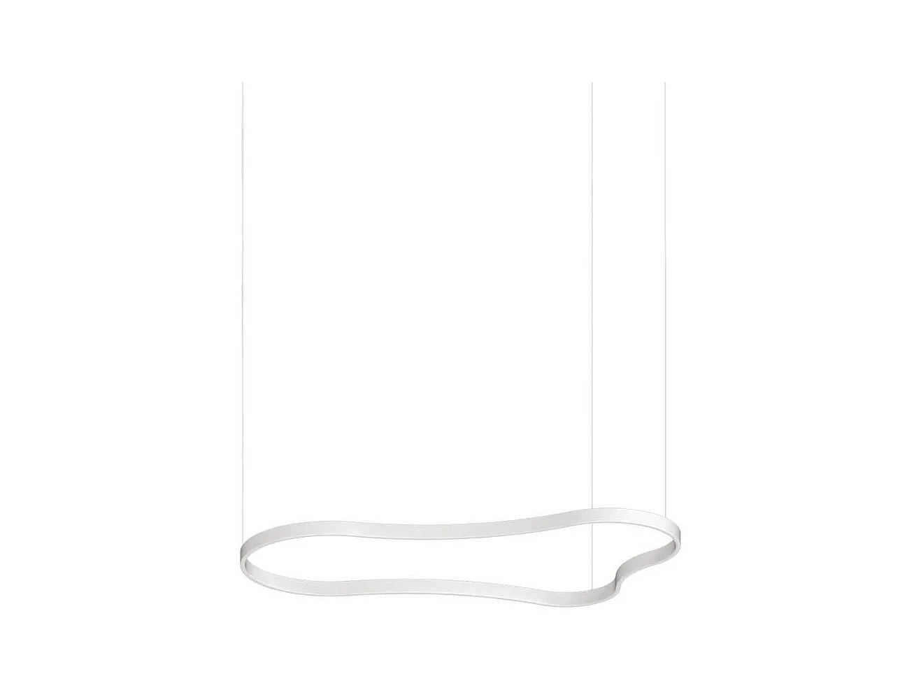 WAVES-3 SP, Suspension en métal blanc, Ideal Lux