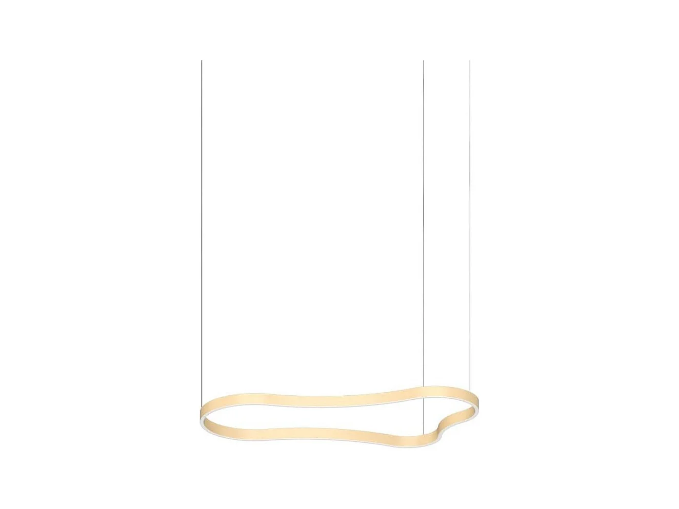 WAVES-2 SP, Suspension en métal doré, Ideal Lux