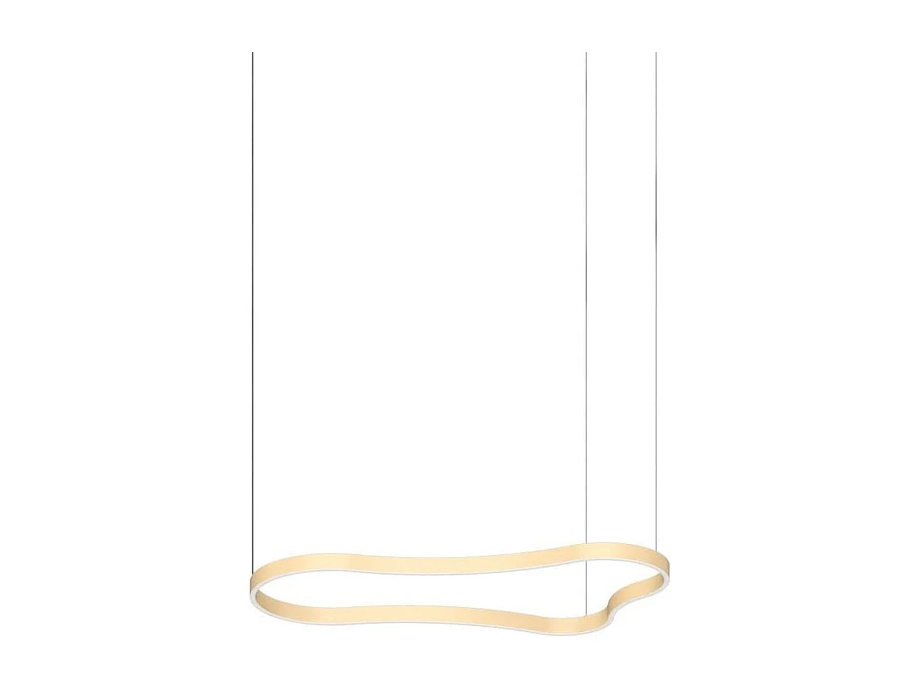 WAVES-2 SP, Suspension en métal doré, Ideal Lux