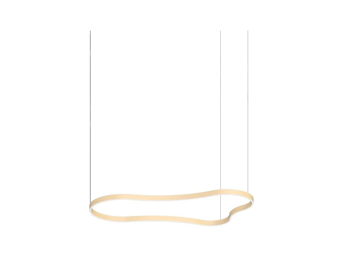 WAVES-3 SP, Suspension en métal doré, Ideal Lux