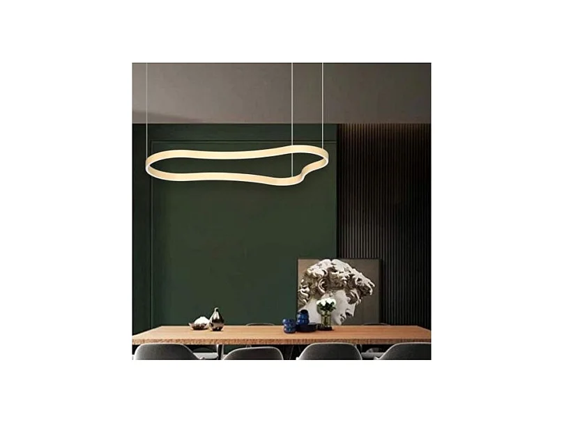 WAVES-3 SP, Suspension en métal doré, Ideal Lux