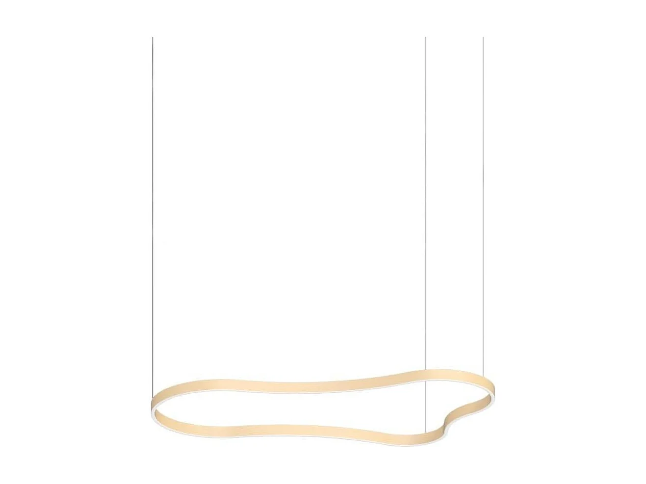 WAVES-3 SP, Suspension en métal doré, Ideal Lux