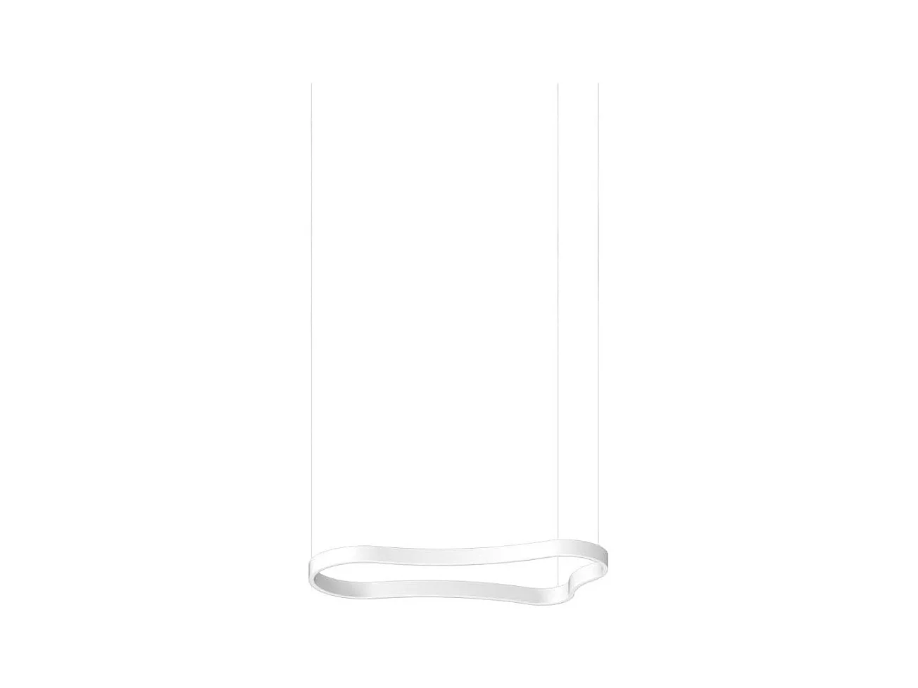 WAVES-1 SP, Suspension en métal blanc, Ideal Lux