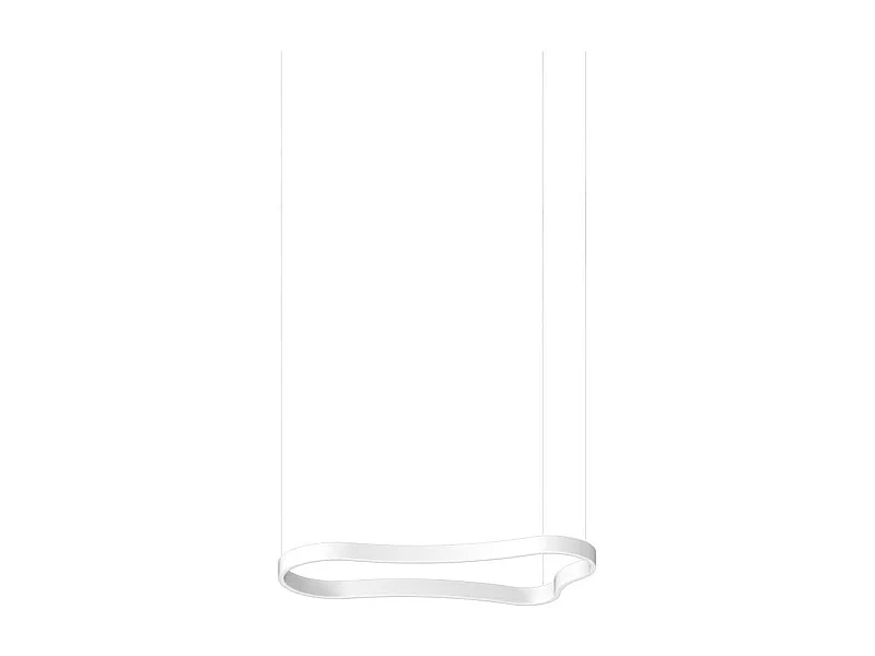 WAVES-1 SP, Suspension en métal blanc, Ideal Lux