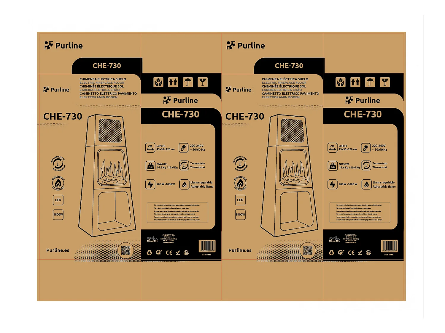 Poêle électrique pyramidale d'intérieur
