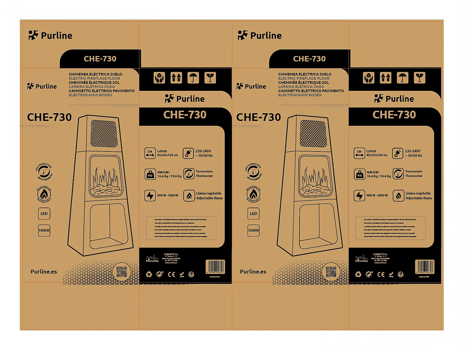 Poêle électrique pyramidale d'intérieur