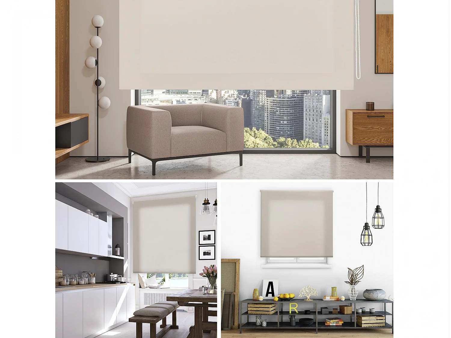 Store enrouleur Polyester Translucide 160x250