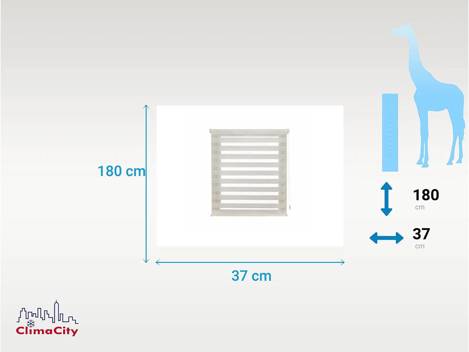Dag- en nachtrolgordijn Eenvoudig te monteren met lijm of clips